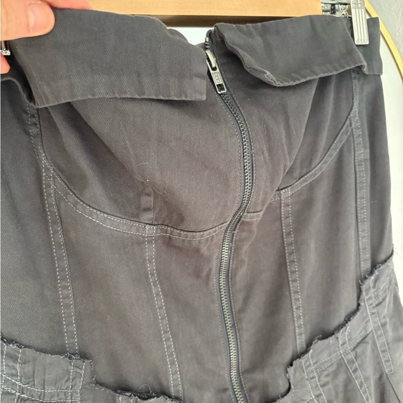 Charcoal grey/black Women's dress - Picture 2 of 9